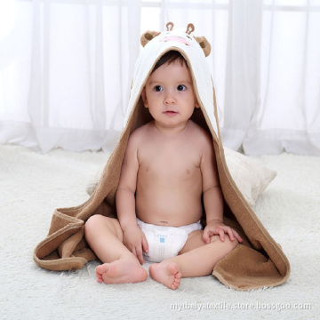 100% Organic Cotton Custom High Quality Hooded Towel For Children